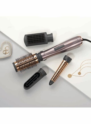 AS136E 1000 Air Styler | Adjustable 2 Heats + Cool Setting | Ionic Technology For Frizz Free Hair | FREE Conical Curling, Volumizing & Precise Drying Attachment With Heat Pouch - Purple - view 2