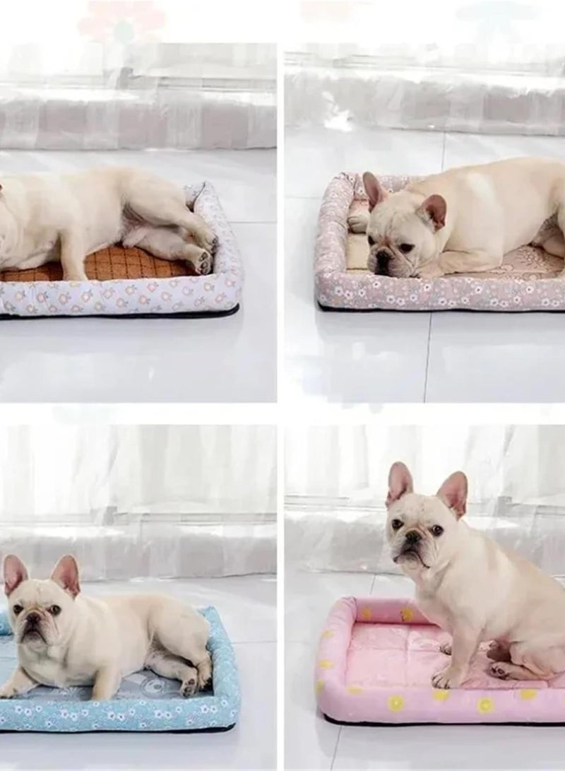 GGOOT Mat Cooling Sofa Pet Accessories Bed Small Breeds Dogs Blanket Cushions Products Baskets Large Big Cushion Pets Puppy Beds(Khaki,S) - Image 4