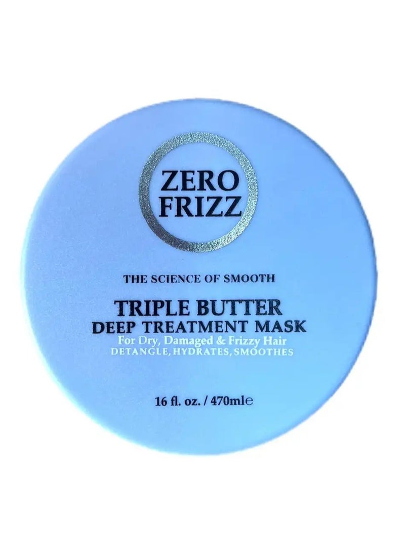 Zero Frizz - ZERO FRIZZ TRIPLE BUTTER DEEP TREATMENT MASK 470ML - Image 1