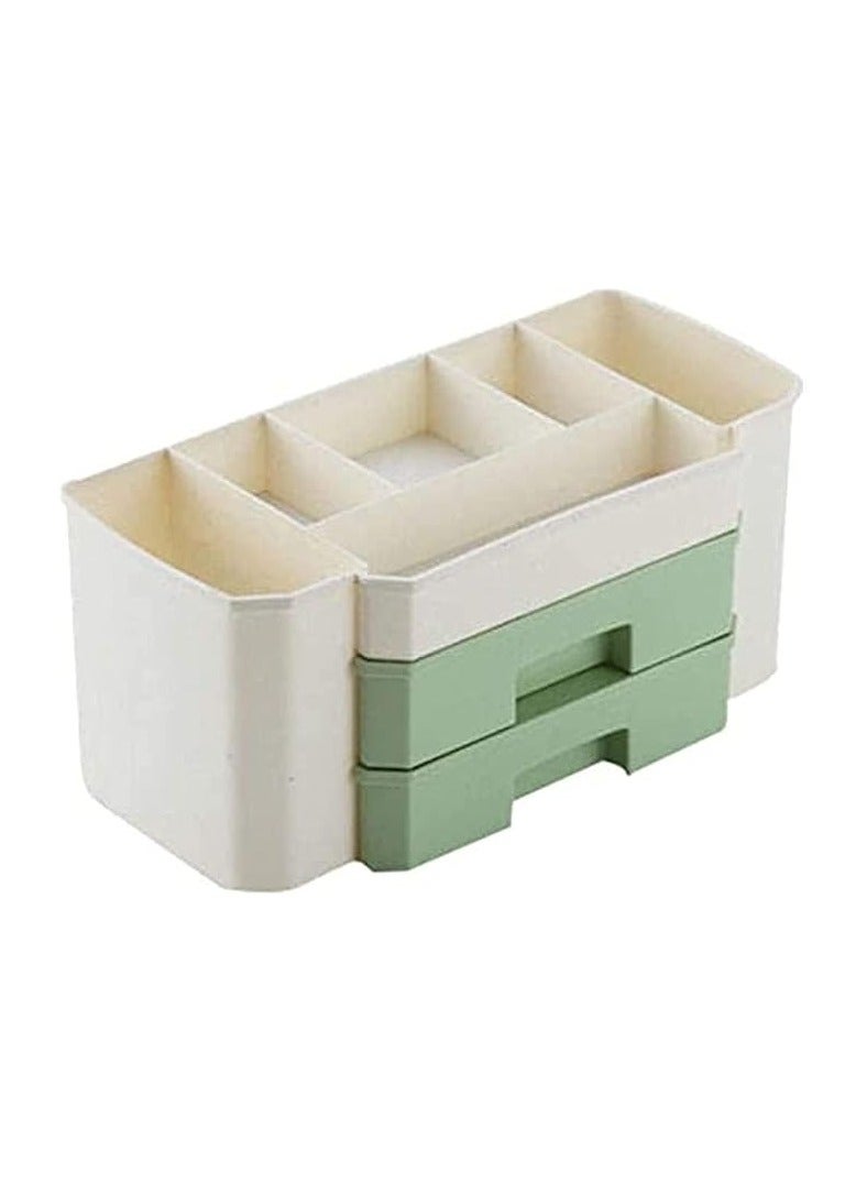 صندوق تخزين مستحضرات التجميل المكتبي - قم بتنظيم مجوهرات مستحضرات التجميل الخاصة بك بسهولة - Image 1