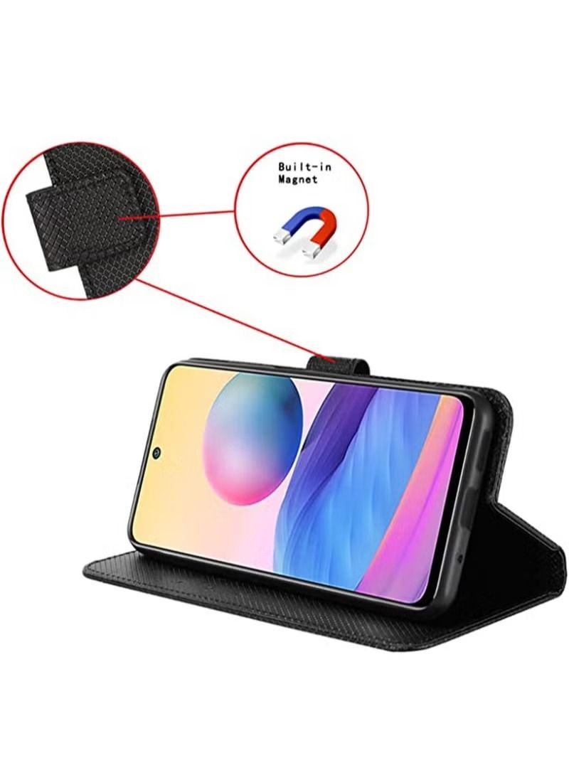 Flip Cover Leather Case Compatible with Huawei Honor X9a X40 Magic5 Lite 5G Honor X9A Lanyard Wallet Clip Simplicity Stand Holder Housing (Black,Honor X9a) - Image 3