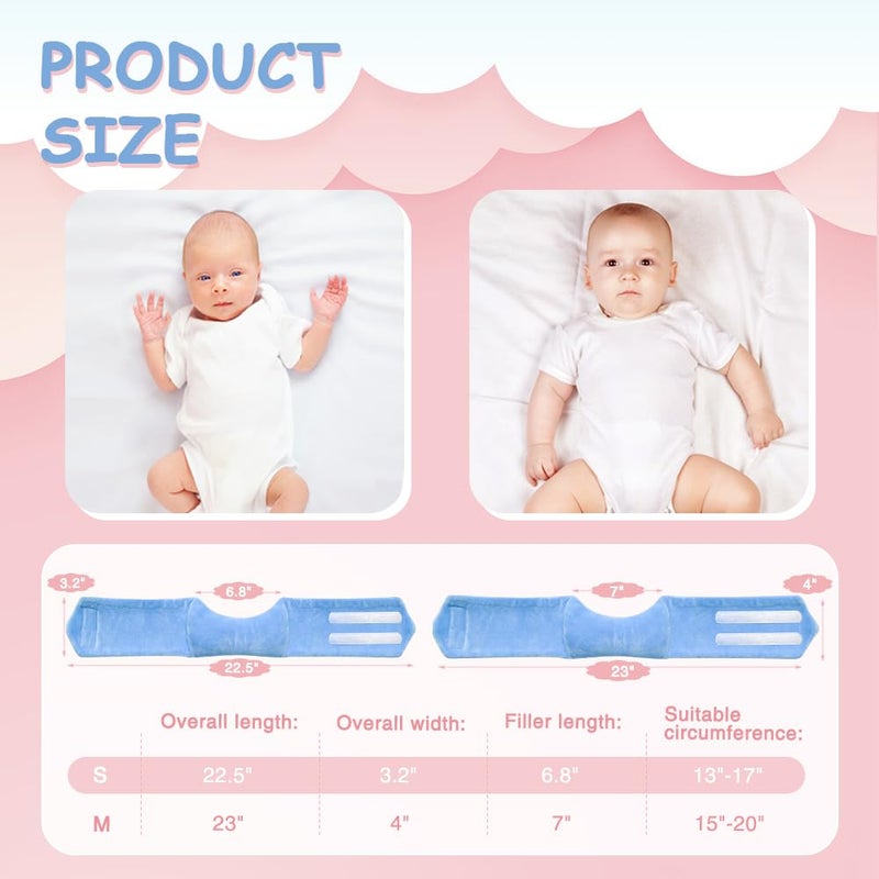 POWYS Torticollis Pillows for Infants Baby Neck Support Pillow Infant Newborn Head Shaper Correction Cusion Adjustable Toddler Kid Head Positioner for Car Seat Travel - Image 2