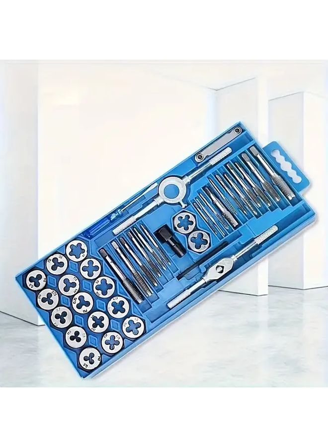 40pcs ProMaster Metric Tap And Die Set M3 M12 Alloy Steel High Hardness DIY Tool Kit - Image 4