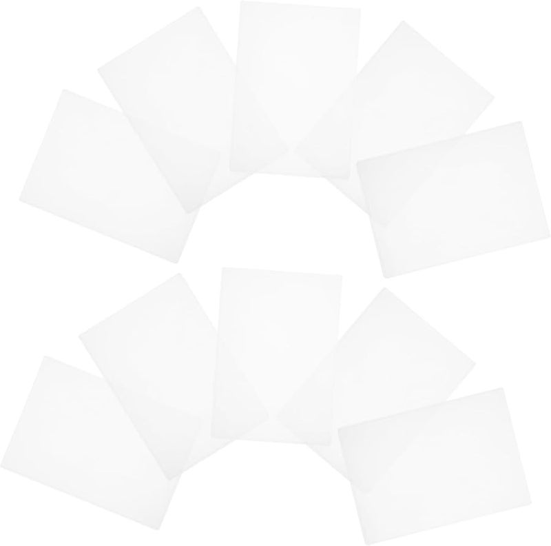 Rigid Plastic Sleeves 30pcs Transparent Hard Card Holders for Documents Photos Menus Posters Albums - Image 1