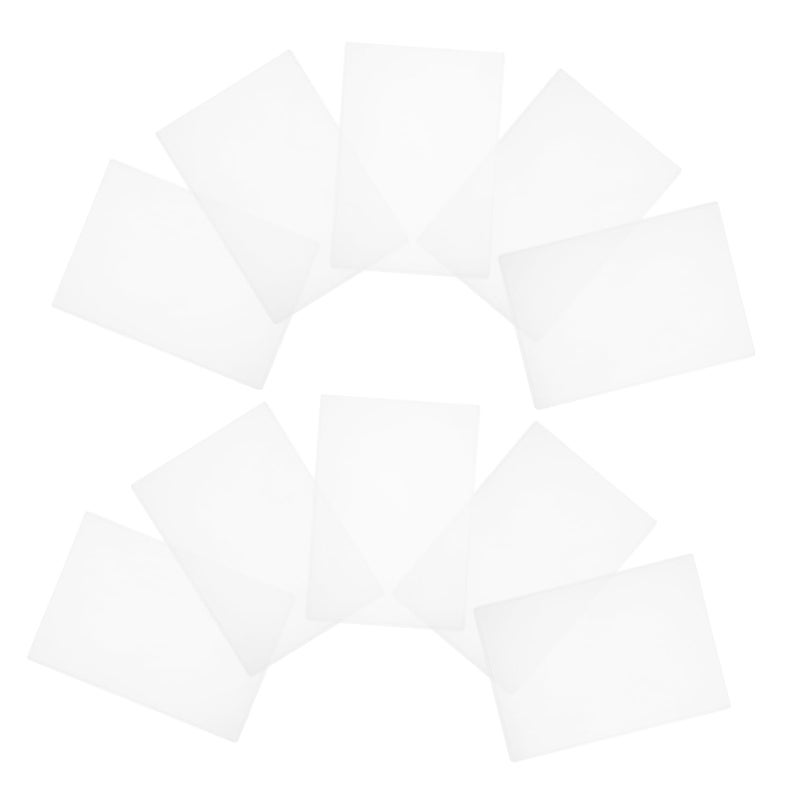 Rigid Plastic Sleeves 30pcs Transparent Hard Card Holders for Documents Photos Menus Posters Albums - Image 2