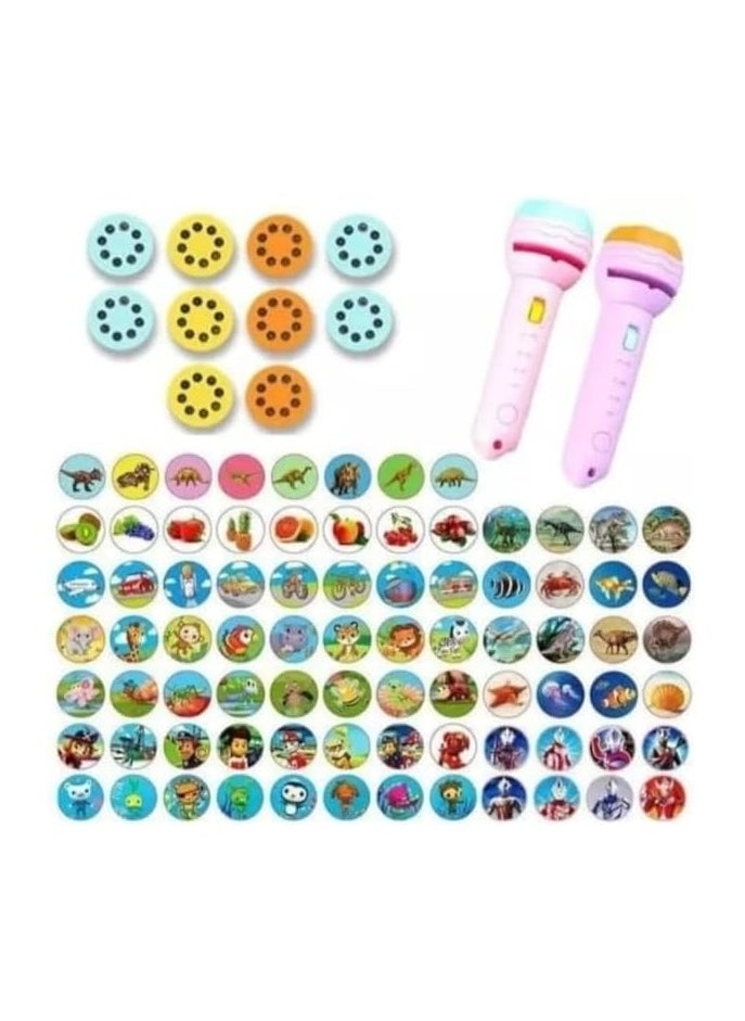 NoNo Projector Light for Kids, Slide Flashlight, Story Light, Educational Toy, Bedtime Learning, Children's Night Light, Creative Toy, Cute Cartoon Flashlight  - Image 4