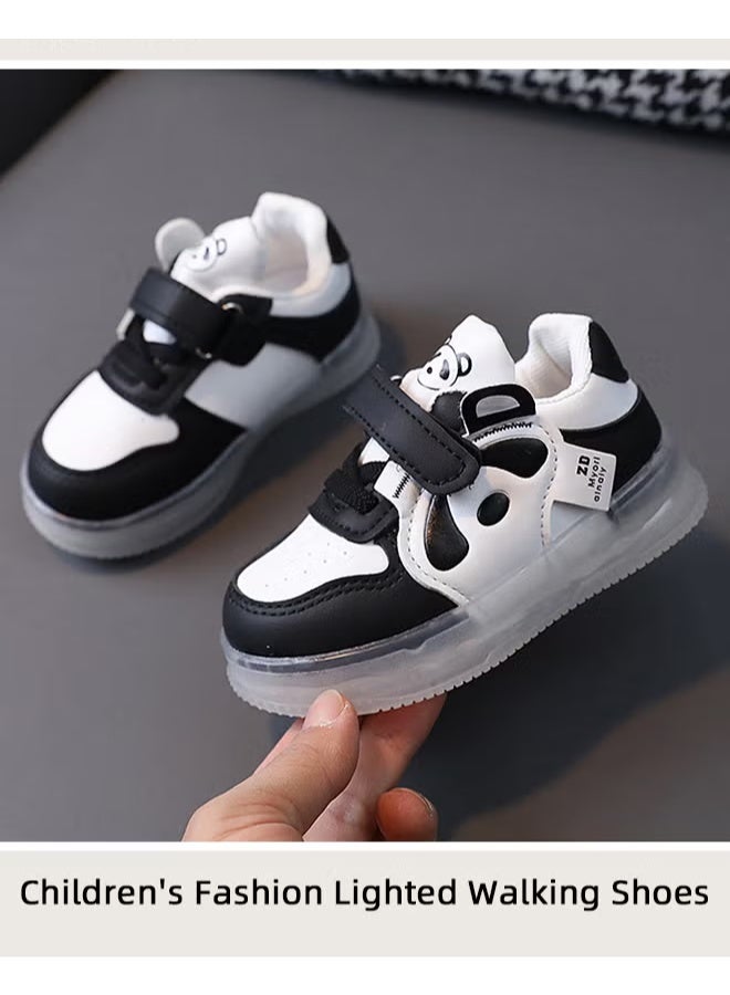 Kids Light Up Shoes, LED Flashing Sneakers with Hook and Loop Fastener, Lightweight Luminous Shoes with Cartoon Pattern, Breathable Walking Shoes for Toddlers, Suitable for Running, Walking, Traveling and Daily Wear - Image 5