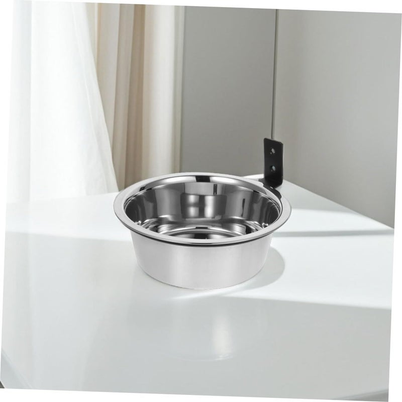 2 Sets Elevated Stainless Steel Wall Mounted Dog Bowls With Slow Feeder Pet Feeding Station - Image 5