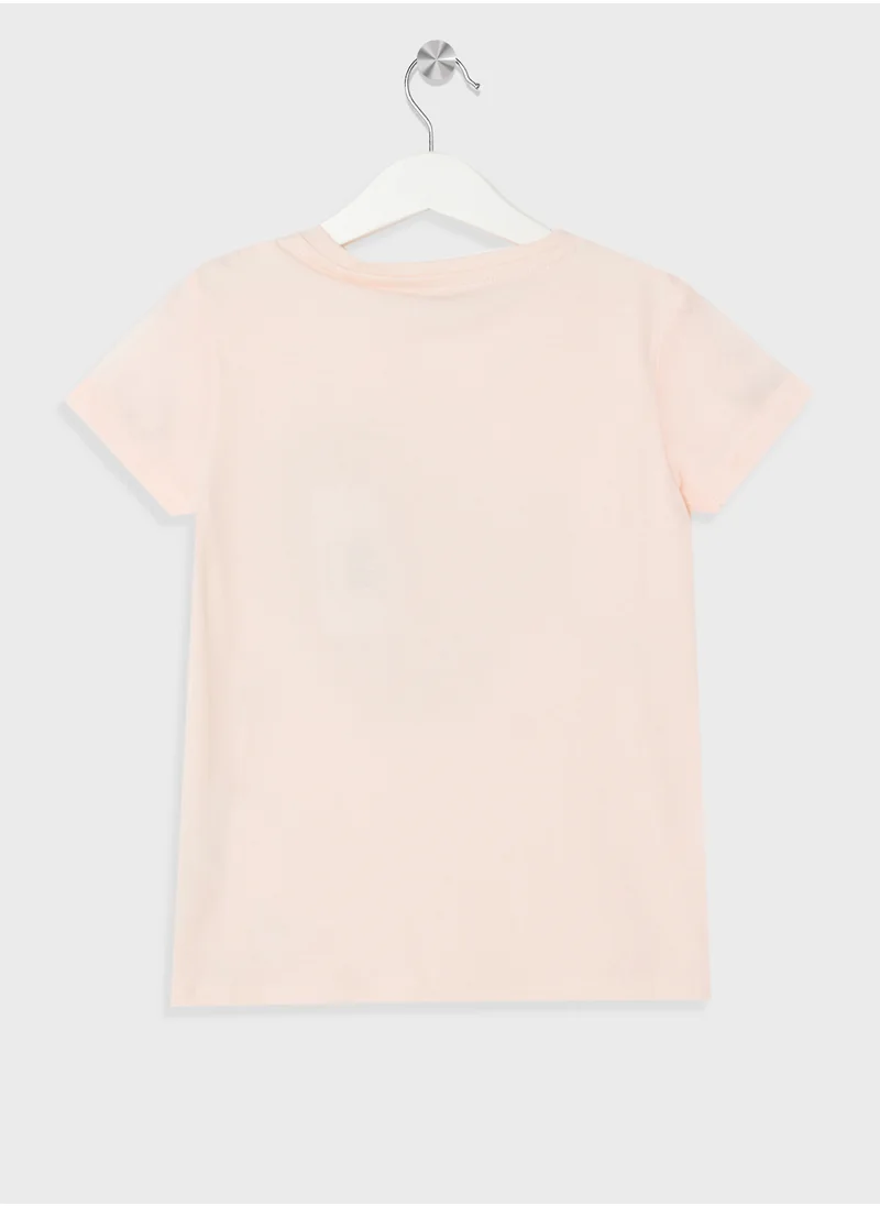 GUESS Kids Logo Crew Neck T-Shirt