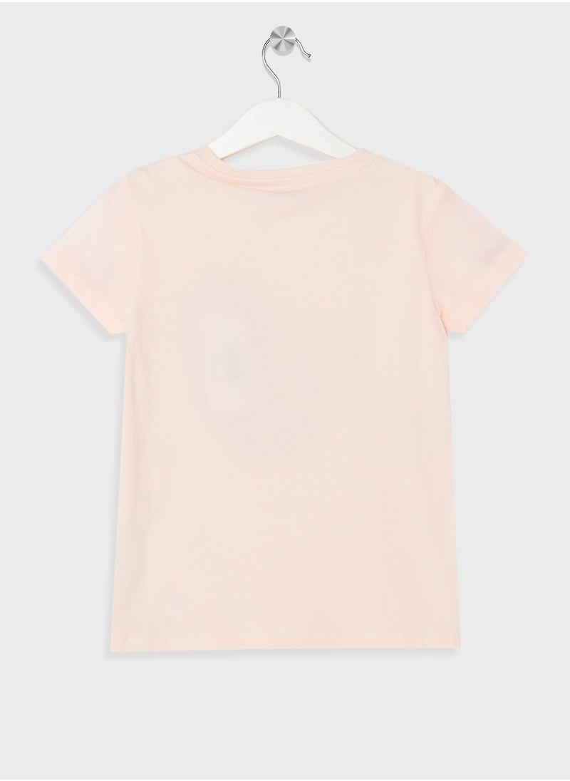 GUESS - Kids Logo Crew Neck T-Shirt - Image 1