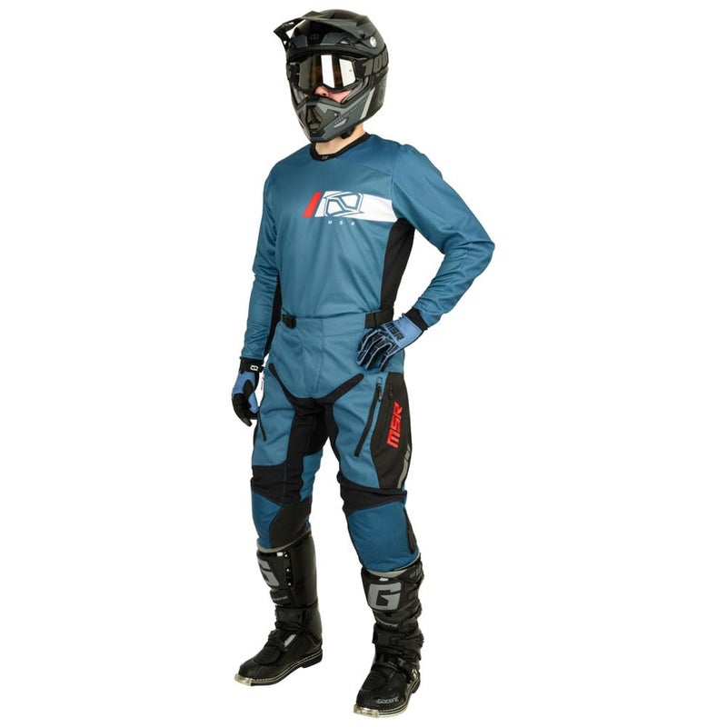 MSR Legend Dirt Bike Motocross MTB Offroad Jersey Small Blue - Image 2