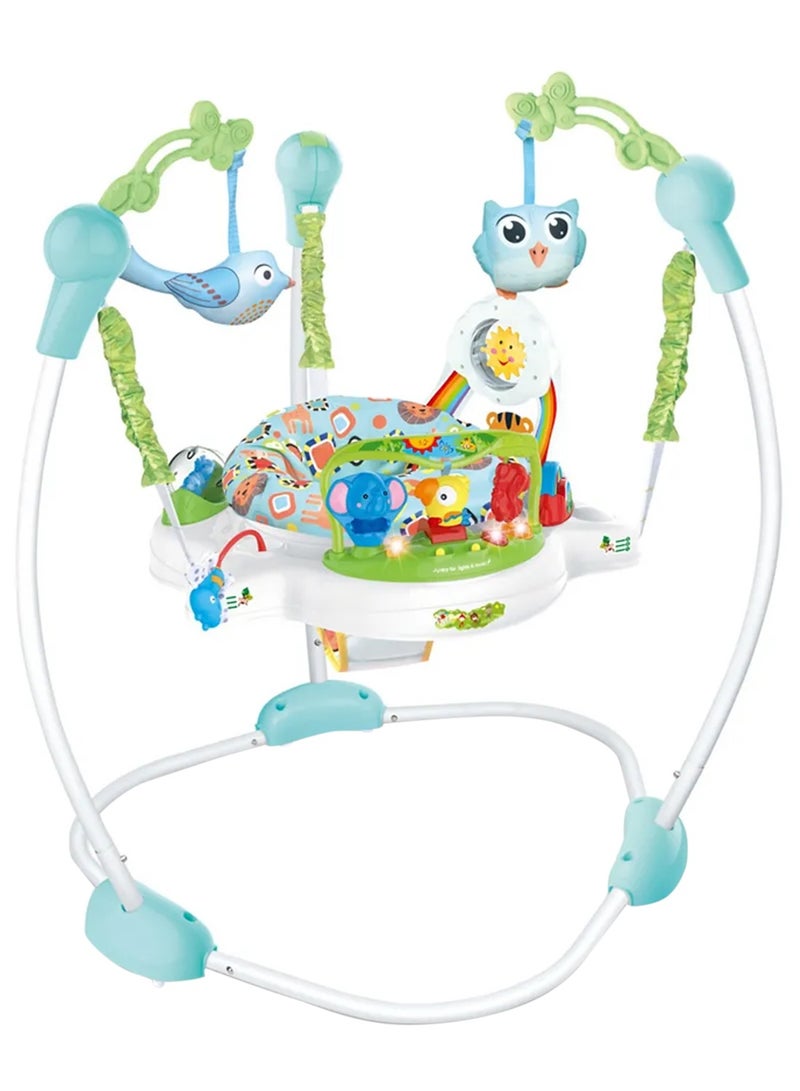 Star Core Baby Activity Jumper Bouncer, Infant Activity Center With Music, Lights And Sounds - 3 Adjustable Heights, 360° Rotation - Image 1