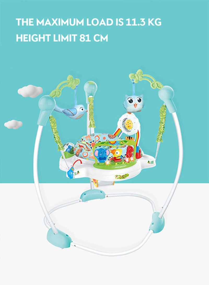 Star Core Baby Activity Jumper Bouncer, Infant Activity Center With Music, Lights And Sounds - 3 Adjustable Heights, 360° Rotation - Image 2