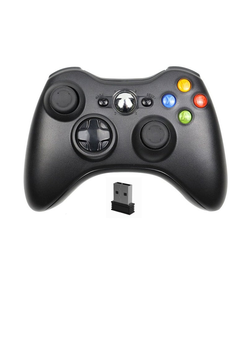 Wireless game controller (for PC/TV), dual vibration joystick, plug-and-play game controller