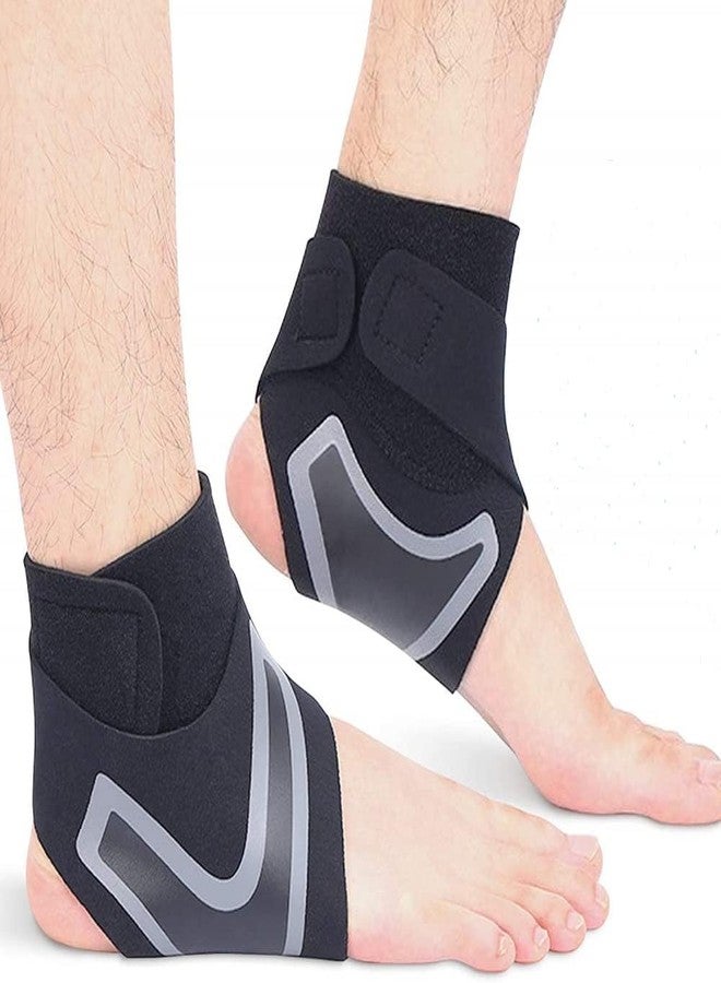 Potency 1Pair Ankle Support Breathable Neoprene Compression Ankle Brace-L for Men and Women, Elastic Sprain Foot Sleeve for Sports Protect, Arthritis, Plantar Fasciitis, Achilles tendonitis, Recovery - Image 1