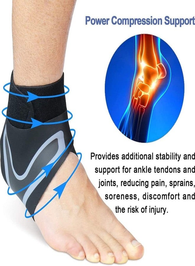 Potency 1Pair Ankle Support Breathable Neoprene Compression Ankle Brace-L for Men and Women, Elastic Sprain Foot Sleeve for Sports Protect, Arthritis, Plantar Fasciitis, Achilles tendonitis, Recovery - Image 5