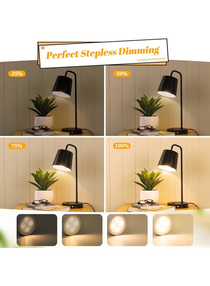 SYOSI 2 Packs Battery Operated Light Bulb for Lamps, 3 Color Screw in LED Puck Lights with 1 Remote, AA Battery Powered, Wireless Dimmable Timer Light Bulb with E26 Screw Socket for Non Electric Wall Sconce - Image 3