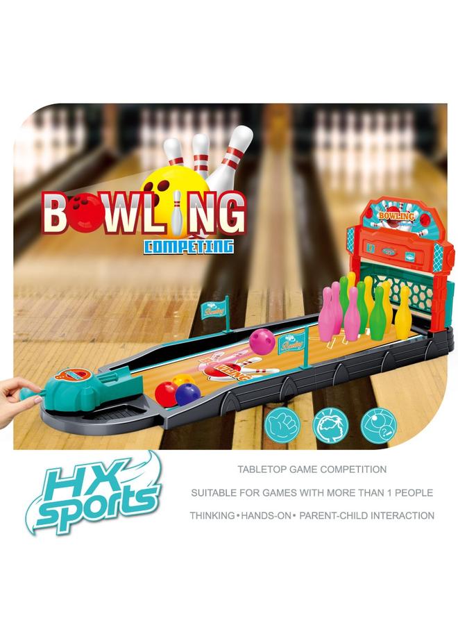 الأزرق جي دبليو لعبة ألعاب منافسة البولينج ، ألعاب الطاولة الداخلية ، هدايا ألعاب الألغاز بين الوالدين والطفل - Image 3