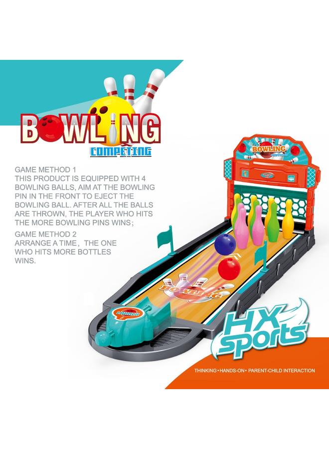 الأزرق جي دبليو لعبة ألعاب منافسة البولينج ، ألعاب الطاولة الداخلية ، هدايا ألعاب الألغاز بين الوالدين والطفل - Image 4