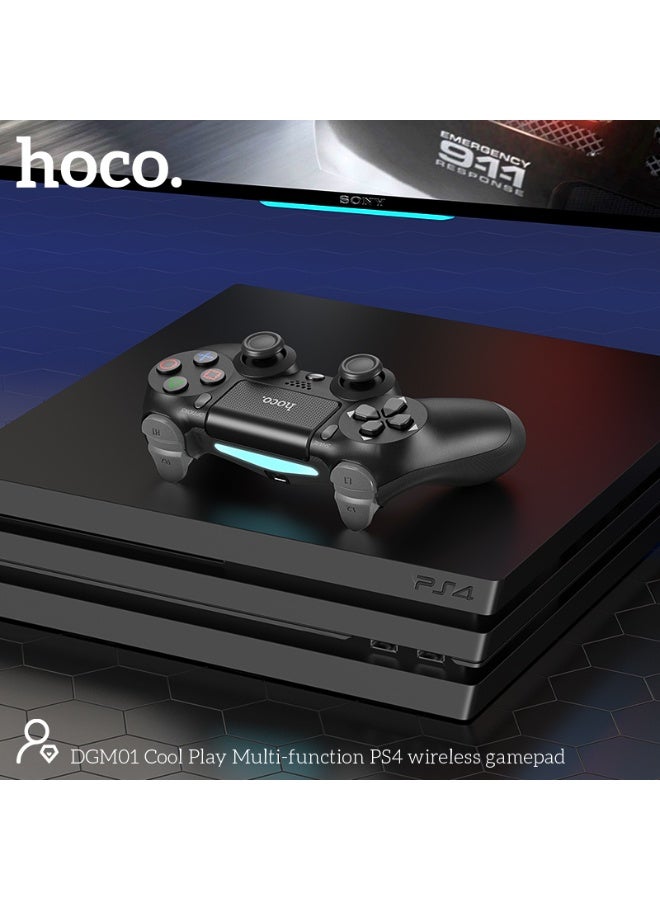hoco. HOCO DGM01 Coldplay Multifunction PS4 Wireless Gamepad 88214 Black  - Image 4