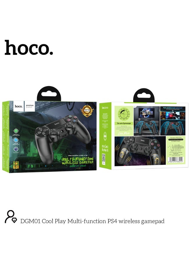 hoco. HOCO DGM01 Coldplay Multifunction PS4 Wireless Gamepad 88214 Black  - Image 2