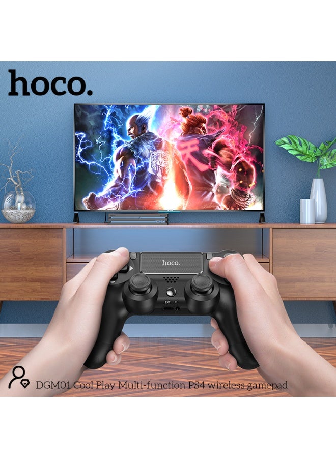 hoco. HOCO DGM01 Coldplay Multifunction PS4 Wireless Gamepad 88214 Black  - Image 3