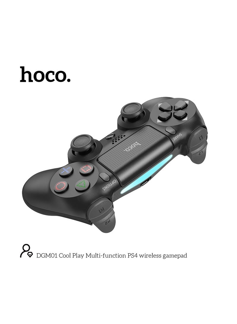 hoco. HOCO DGM01 Coldplay Multifunction PS4 Wireless Gamepad 88214 Black  - Image 5