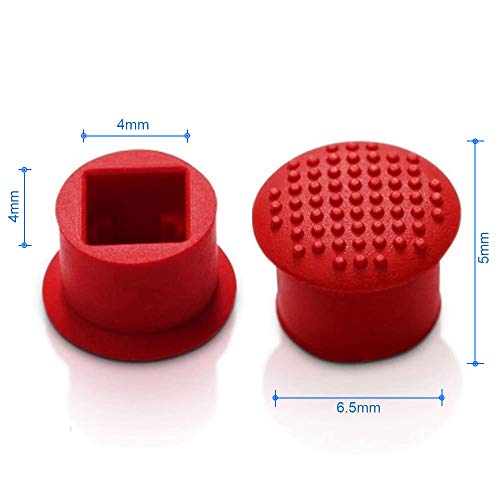MMOBIEL 5 PCS Rubber TrackPoint Keyboard Mouse Red Cap with Soft Dome and Rim Laptop Pointer for Lenovo ThinkPad X/T/E / / L/P/Yoga Series - Image 4