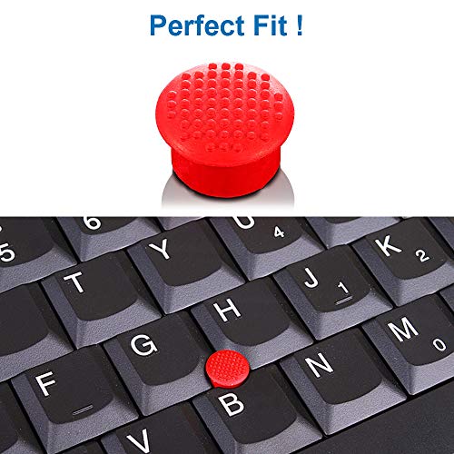 MMOBIEL 5 PCS Rubber TrackPoint Keyboard Mouse Red Cap with Soft Dome and Rim Laptop Pointer for Lenovo ThinkPad X/T/E / / L/P/Yoga Series - Image 3