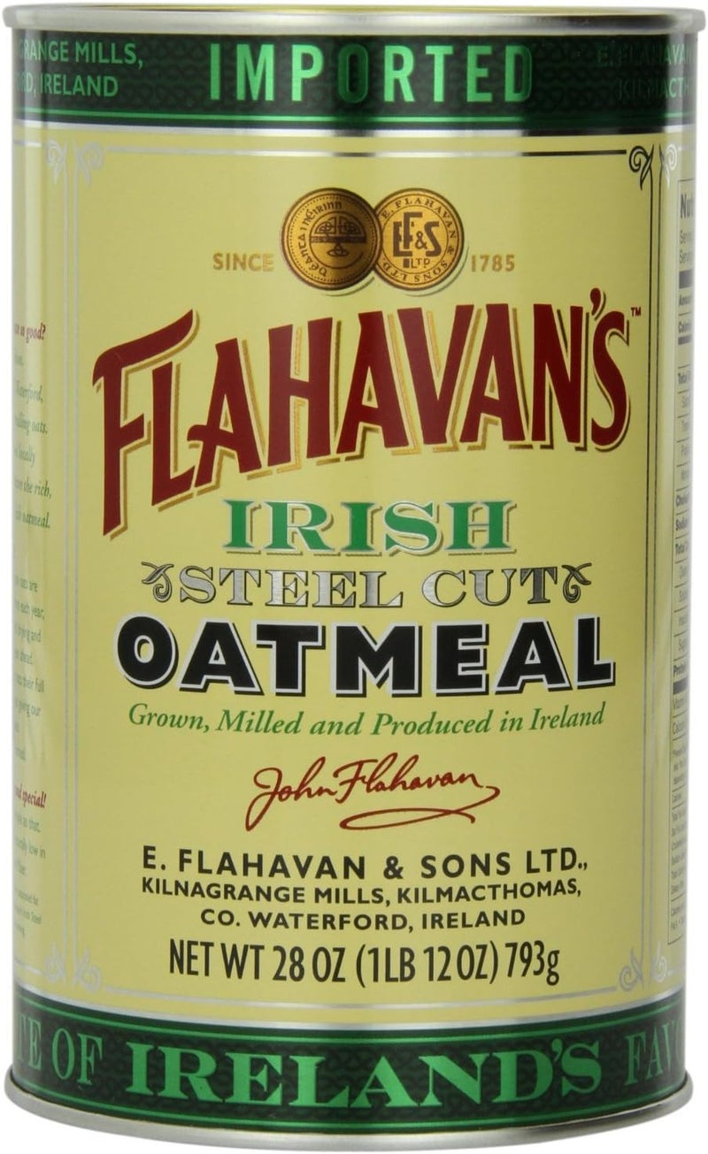 Flahavan's Irish Steel Cut Oatmeal - 28 oz Canister - Image 1