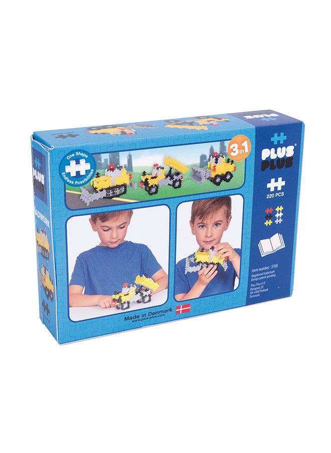 Plus-Plus 3-In-1 Standard Roadworks Construction Blocks  - Image 3