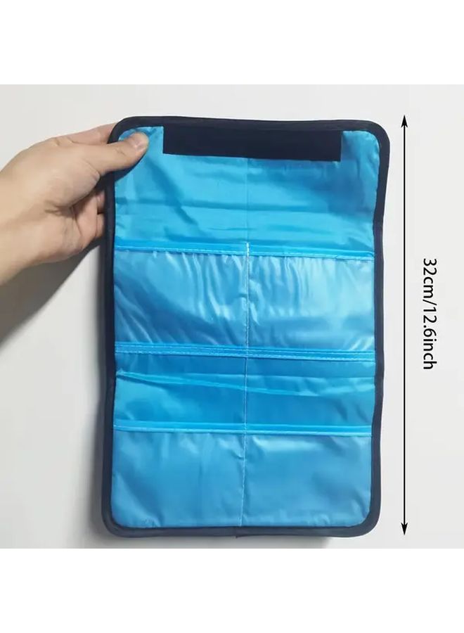 Compact 6 Slot Foldable Lens Filter Case Durable Nylon with EPE Foam Padding Dustproof - Image 4