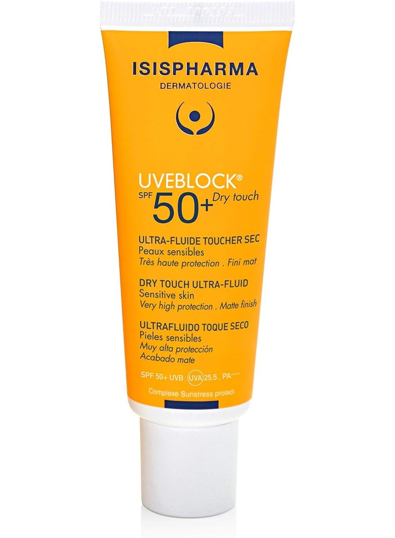 واقي الشمس السائل إيزيس يو في بلوك دراي تاتش ألترا فلويد من إيزيس فارما 40 مل