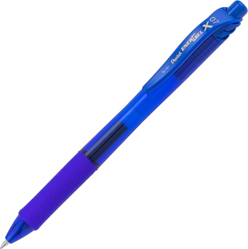 Pentel Energel-X Retractable Liquid Gel Pen, 0.7 Mm, Blue, Pack of 12 - Image 2