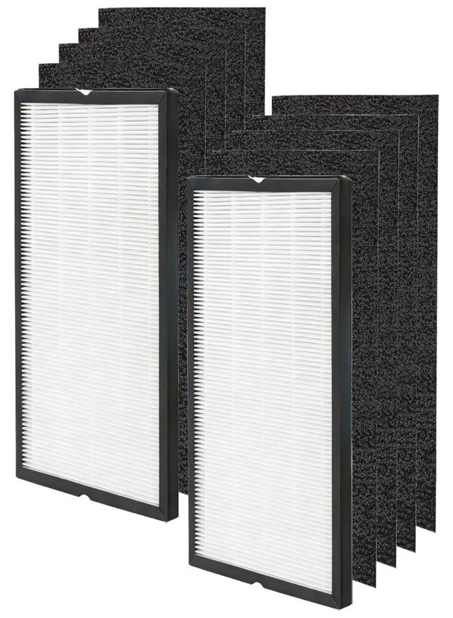 HOMFILBIT 2 Set FLT5600 Filter N Replacement for GermGuardian AC5600 AC5600W AC5600WFL AC5600WDLX Air Purifier, 2 Pack H13 True HEPA and 8 Pack Activated Carbon Filter - Image 1