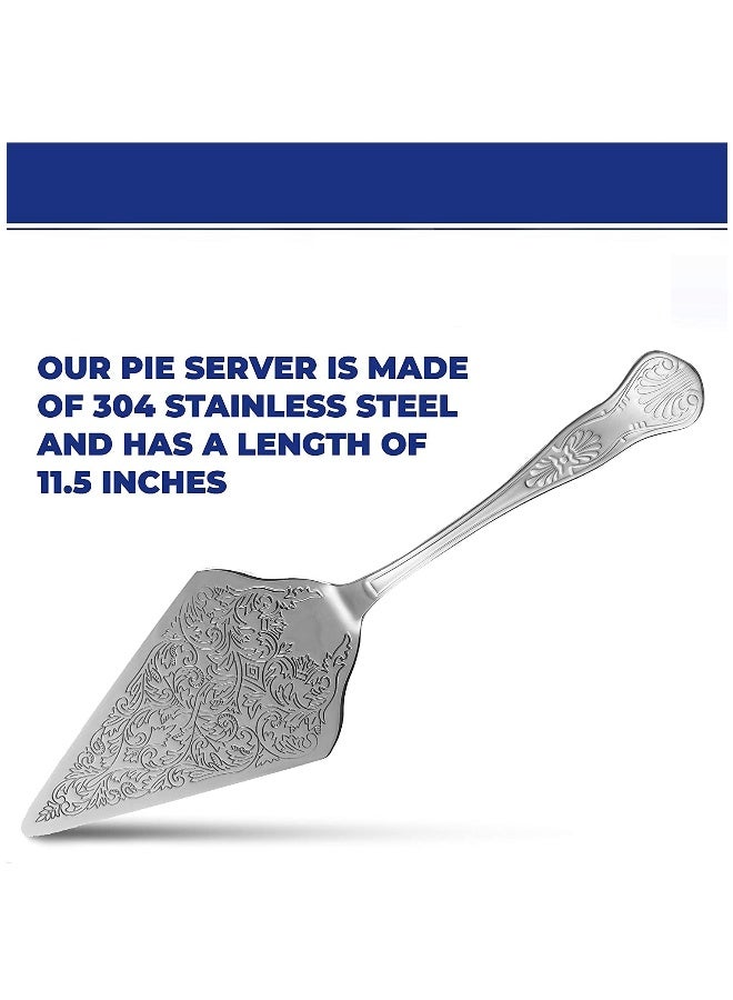 Set of 2 Rustic Silver Wedding Cake Knife and Serving Set for Weddings, Parties, Birthdays, and Anniversaries - Perfect Rustic Touch for Your Special Day - Image 5