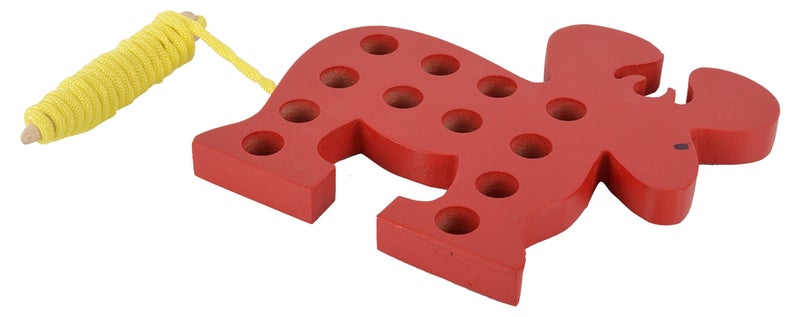 Skillofun Wooden Sewing Toy Reindeer, Multi Color - Kids - Image 3