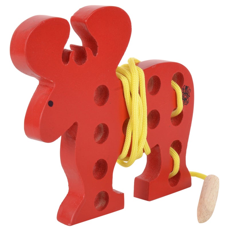 Skillofun Wooden Sewing Toy Reindeer, Multi Color - Kids - Image 2