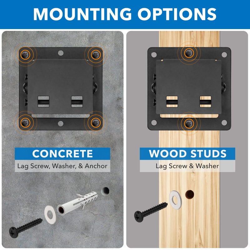 Mount-It! Small TV Wall Mount with Quick Release | Fits 13-32 Inch Screens | Low-Profile Slim Design | Tilting VESA Wall Mount 75x75 & 100x100 | RV & Office Compatible | 30lb Capacity - Image 4