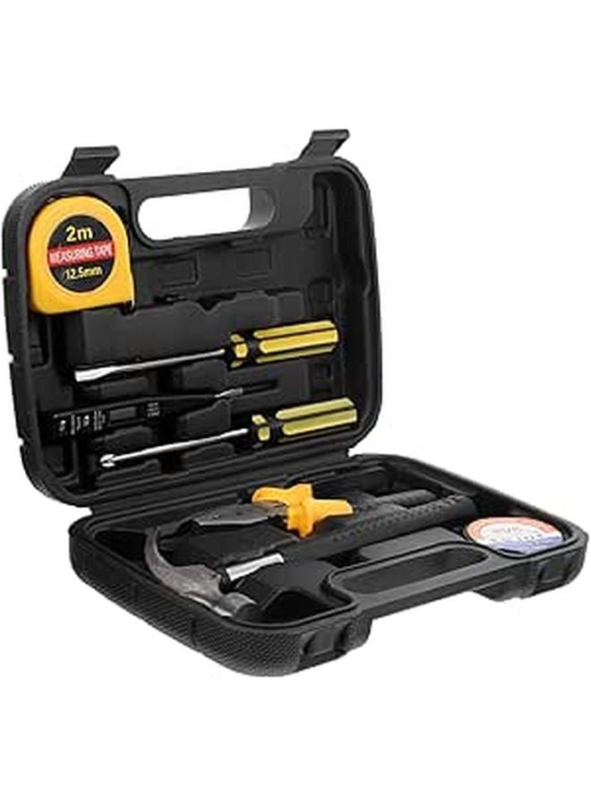 Black Tool Kit Set with Durable Carrying Box for Household and Automotive Repair - Image 1