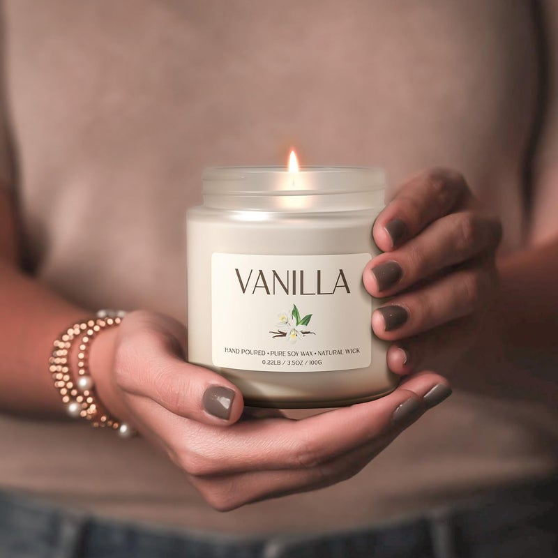 Waxcanpy Vanilla Candle, Soy Candles for Women, Soy Candles for Home Scented, 2 Pack Aromatherapy Candle Gift Set for Relaxing, Stress Relief & Home Decor - Image 4