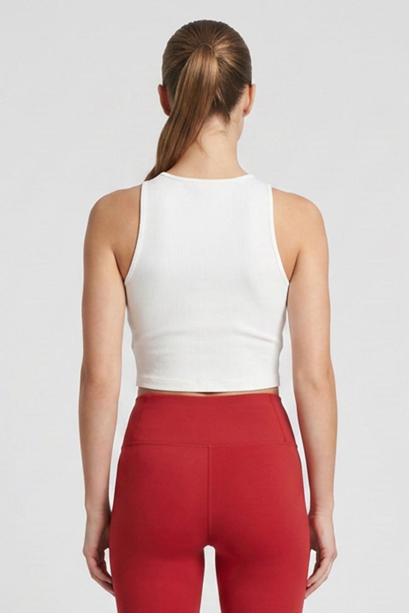 PUMA Women Sportwear Fit Sleeveless Training Tank Top, White - Image 5