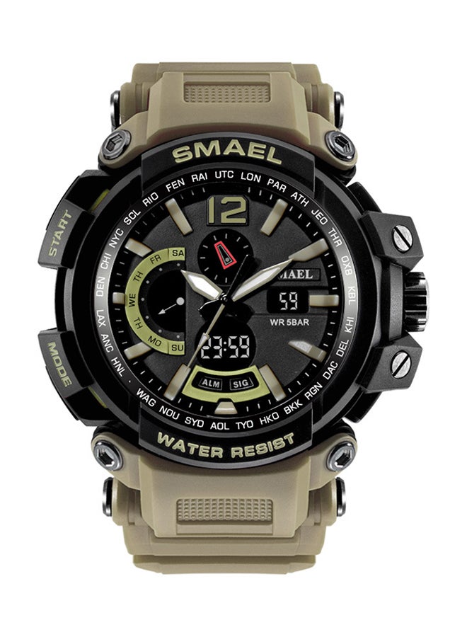 SMAEL Men's Water Resistant Rubber Analog+Digital Watch Smael-09-KH