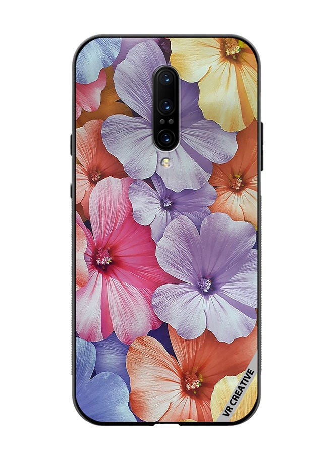 VR CREATIVE Protective Case Cover For OnePlus 7 Pro Flower Design Multicolour - Image 1