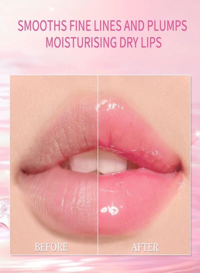 URQT Peptide Brightening Lip Serum for Fuller Looking Lips, Hydrating Non-Sticky Lip Oil, Smooth Lip Lines & Enhance Natural Pink Tone, Cooling Metal Applicator, Glassy Juicy Lips Makeup (02 Pink Milk) - Image 4