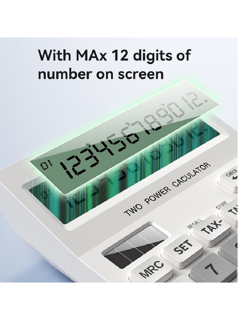 EC10 Dual Power Source LCD Display Desk Calculator - Image 2