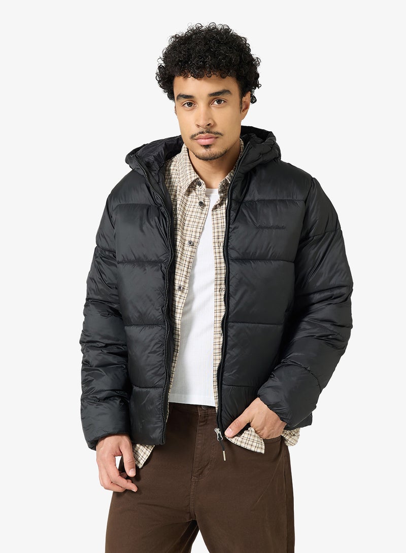 JACK & JONES Essential Puffer Jacket With Hood - Image 1