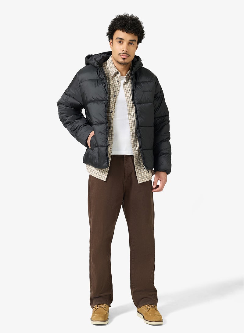 JACK & JONES Essential Puffer Jacket With Hood - Image 4