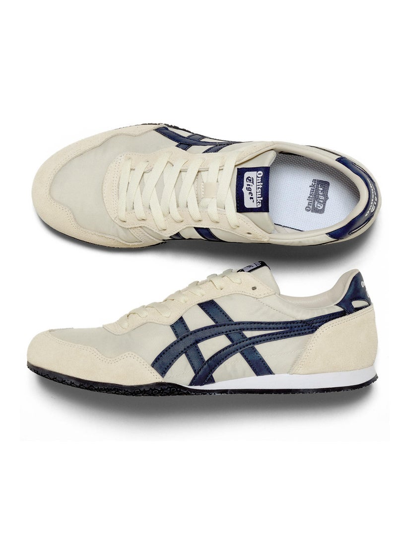 Onitsuka Tiger - SERRANO Men and Women Casual Athlesiure Shoes Beige/Blue - Image 1