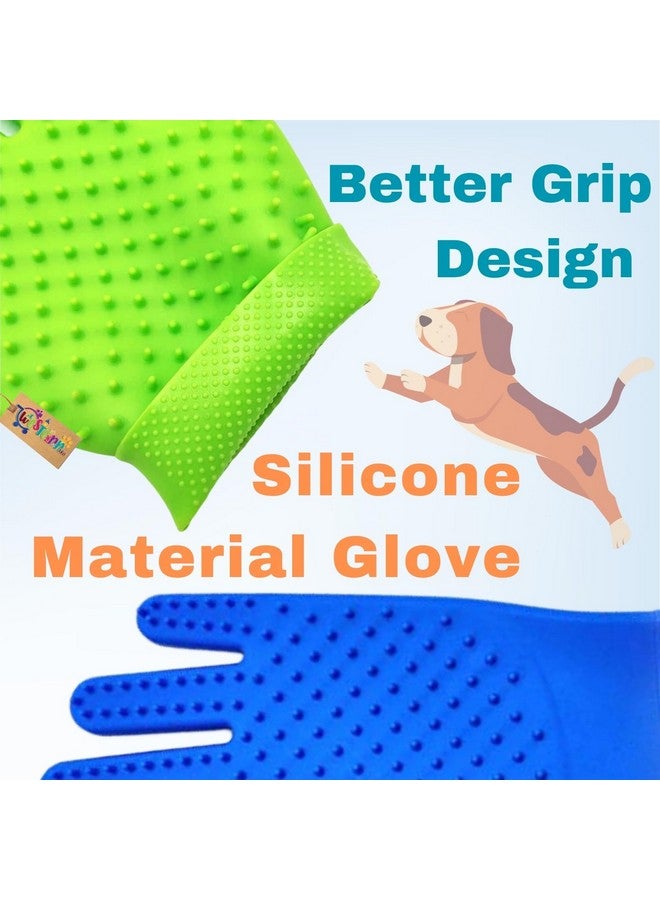 ويستيرن إرا قفازات العناية بالحيوانات الأليفة من 'S Pet Care: حل متقدم للعناية بالكلاب والقطط، أسنان من السيليكون عالي الكثافة لتنظيف فعال، تصميم بخمسة أصابع لتحسين التحكم، مثالية للاستحمام والتدليك - Image 3